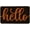 Black/Orange, variant on Black Orange Hello Halloween Doormat, Home Decor Low-Profile Switch Rug Door Mat Floor Mat for Indoor Outdoor 17x29 Inch