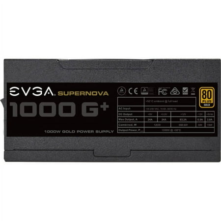 EVGA - GP Series SuperNOVA 1000W ATX 80 Plus Gold Fully Modular Power Supply - Black