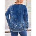 thumbnail image 2 of Weardear Womens Plus Size Long Sleeve Shirts V Neck Fall Tunic Tops for Dressy Casual, 2 of 6