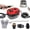 Red, variant on 2500w Handheld High-Temperature Pressurized Steam Cleaner, Large-Capacity 3-Level Adjustable Steamer, Multi-Surface Strong Suction for Car Engine Furniture, Kitchen, Bathroom (White)