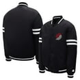 thumbnail image 3 of Youth Starter  Black Portland Trail Blazers Satin Full-Snap Varsity Jacket, 3 of 3