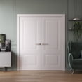 thumbnail image 2 of Interior Double Doors 56 x 80 inches | SELECT 2249 White | Wood Interior Solid Panel Frame | Closet Bedroom Doors, 2 of 5