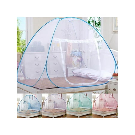 Net Tent Hot Sale Pop-Up Mosquito Net Tent for Beds ,Anti Mosquito Bites folding design with net bottom for babys adults trip (150cm180cm200cm) ()
