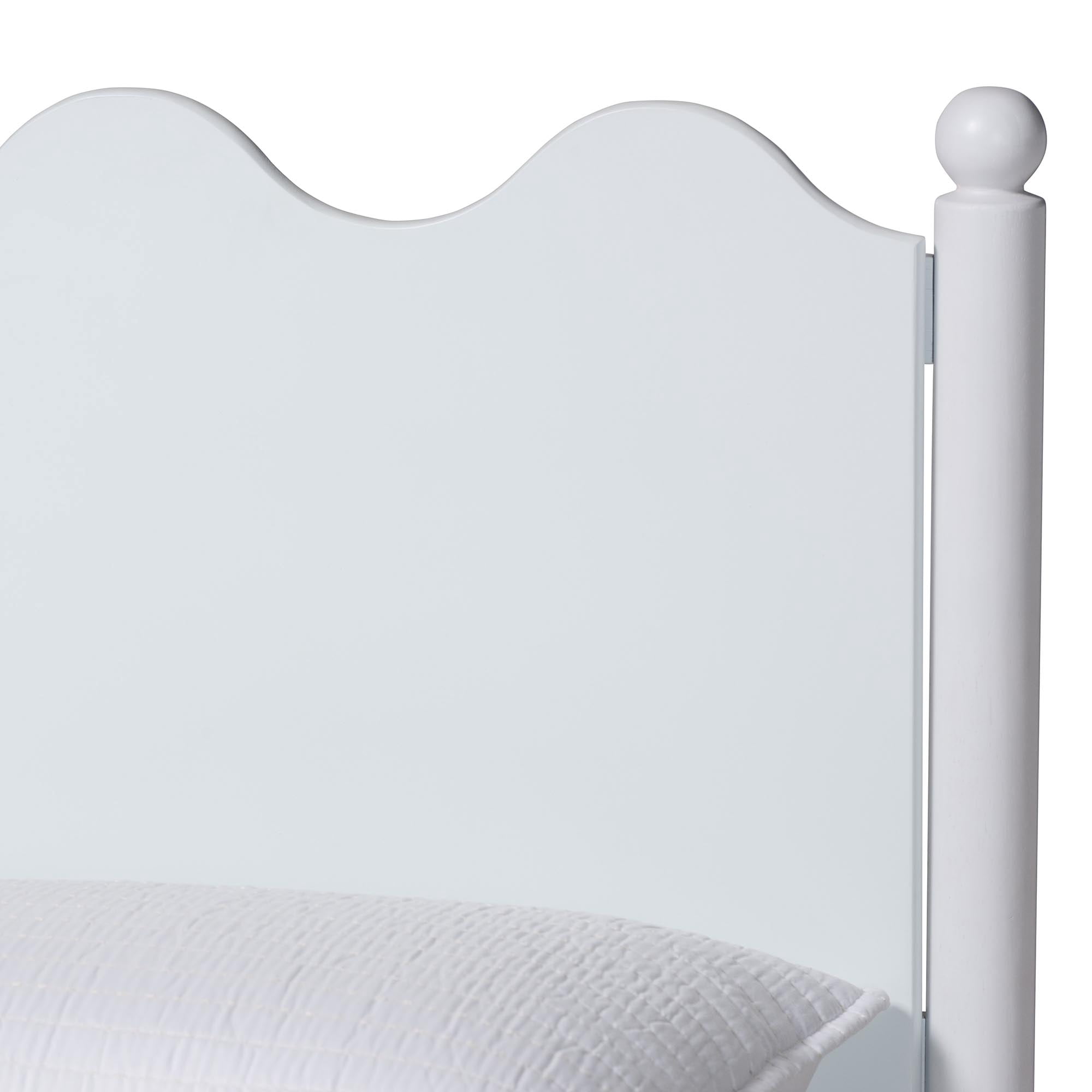 Baxton Studio Malaya Modern Platform Bed, Full, White