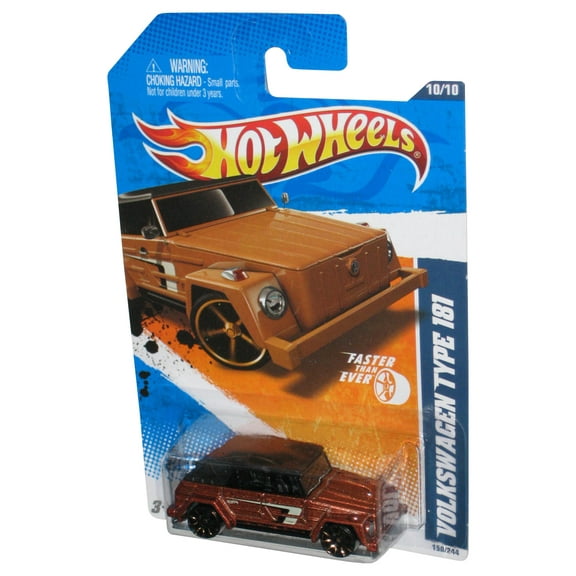 Hot Wheels Faster Than Ever '11 (2010) Brown Bronze Volkswagen Type 181 Car 150/244