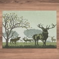 thumbnail image 6 of Ambesonne Green Jigsaw Puzzle Durable Cardboard, Deer and Nature Park, 1000 pcs, Green, 6 of 6