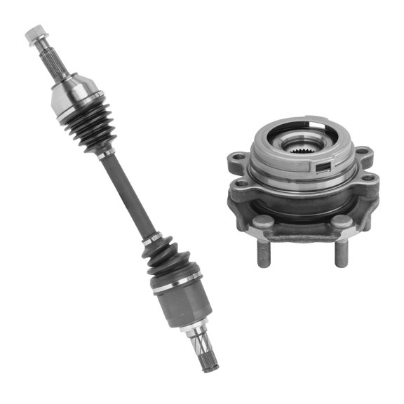 AutoShack Front Left CV Axle Shaft Wheel Hub Bearing Assembly Replacement for 2007-2012 Nissan Altima FWD Driver Side 5-Lug 5 HUB010200161