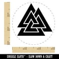 thumbnail image 2 of Valknut Symbol Viking Self-Inking Rubber Stamp Ink Stamper - Sky Blue Ink - Small 3/4 Inch, 2 of 7