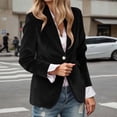 thumbnail image 2 of LIUJUNSHOP Velvet Blazer Women Casual Business Button Up Jacket Fall Winter Coats Notch Lapel Work Office Suit Jackets Blazer, 2 of 4