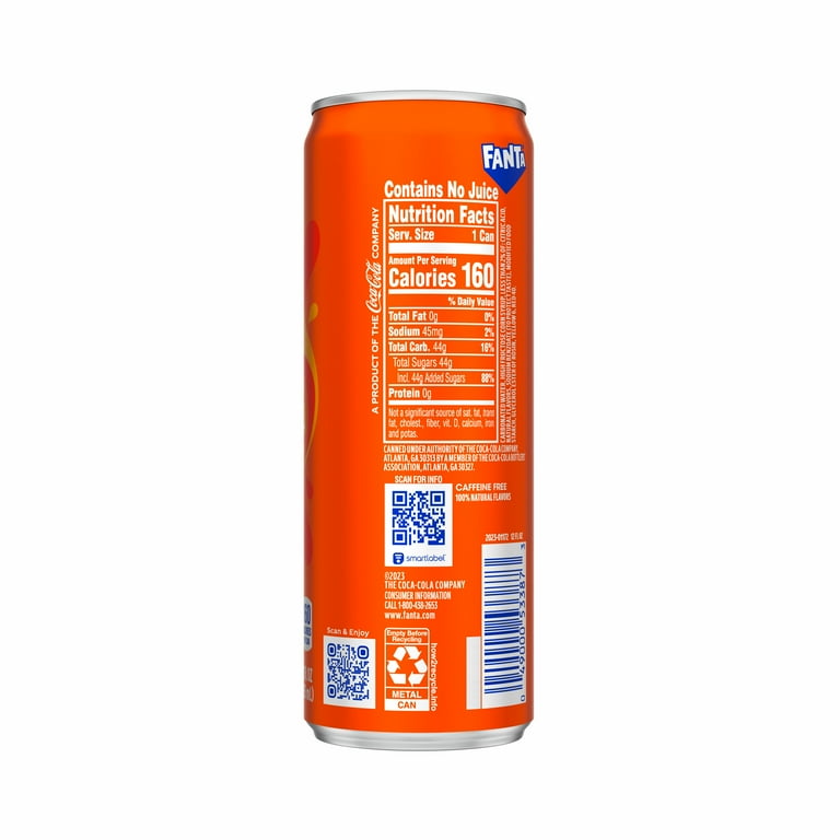 Fanta Orange Soda Can, 12 fl oz - Walmart.com