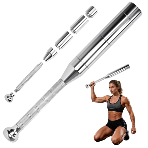 IAJXWI Adjustable Macebell Clubbell(6.6-17.6 lb), Steel Weighted Club for Muscle Building Shoulder, Grips & Forearms, Weightlifting