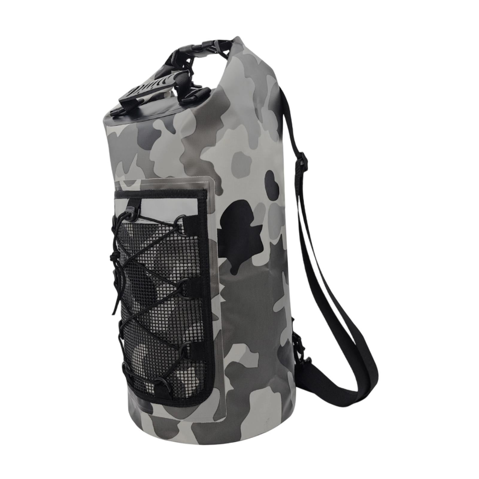 harayaa Waterproof Bag Multifunctional Dry Backpack Dry Bag with Comfortable Handle Mesh Gray