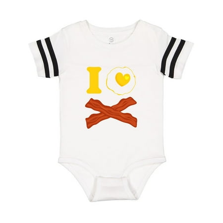 

Inktastic I Love Bacon And Eggs Gift Baby Boy or Baby Girl Bodysuit