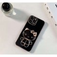 thumbnail image 1 of Funda de teléfono móvil de Tpu con espejo de maquillaje de gato 3d, Popular entre chicas, Hello Kitty, para Iphone 15, 14, 13, 12, 11 Pro Max, con soporte, 1 of 4