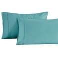 thumbnail image 2 of Superior 1400-1500 Thread Count Cotton Blend Pillowcase, Set of 2, Standard, Teal, 2 of 6