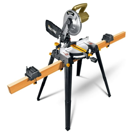 Rockwell Shop RK7136.1 Compound Corded Miter Saw with Leg Stands, 120 VAC, 14 A, 5200 rpm