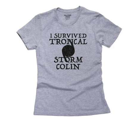 I Survived Tropical Storm Colin - Hurricane Season Women's Cotton Grey T-Shirt