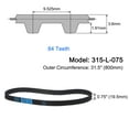 thumbnail image 2 of 315-L-075 L Timing Belt 31.5" Pitch Length x 0.75" Width x 0.18" Height, 84 Teeth, 2 of 6