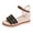 Black, variant on Metallic Gold Glitter Platform Wedge Dressy Sandals for Women Beach Fashion Casual Open Toe Ankle Strap Chunky High Heels Dress Summer Shoes 2026 Beige Size 8