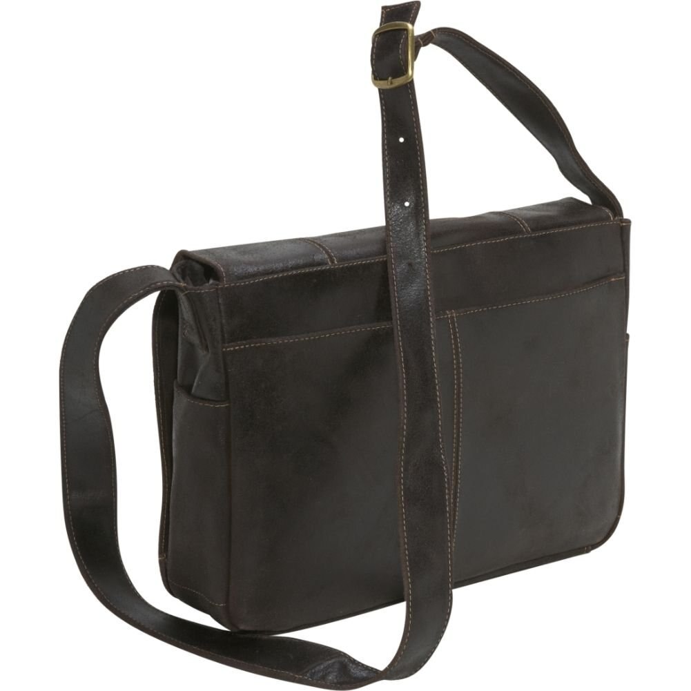 Le Donne Leather Distressed Leather Laptop Messenger DS-1009 - image 5 of 6