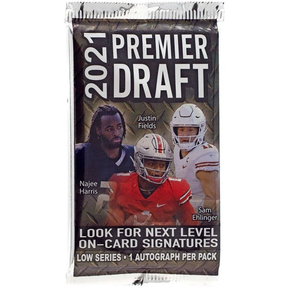 NFL 2021 Premier Draft Low Series Football Trading Card HOBBY Pack