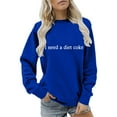 thumbnail image 4 of QASIEATN Fall Hoodless Pullover for Ladies Fashion Funny Moms Crewneck Sweatshirt Long Sleeve Top Retro Fleece Sweater, 4 of 6