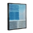 thumbnail image 4 of Stupell Industries Blue & Grey Abstract Abstract Painting Black Floater Framed Canvas Art Print Wall Art, 17 x 21, 4 of 10