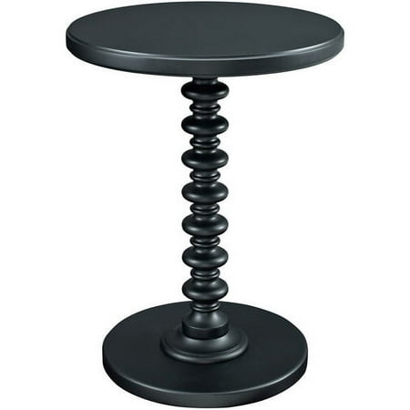 Saltoro Sherpi Black Round Spindle Table