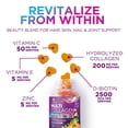 thumbnail image 4 of Collagen Peptides Gummies with 2500mcg Biotin Per Serving - Hair Growth, Skin & Nails Supplement - Hydrolyzed Collagen Multi Type I & III, Vitamin C for Immune Support, Orange Flavor, 60 Gummies, 4 of 10
