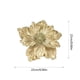 thumbnail image 3 of Magnolia artificial con purpurina navideña | Flor de tela 3D artesanal con bordes brillantes | Decoración navideña duradera para árboles de Navidad, coronas, ventanas y chimeneas, 3 of 6