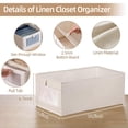 thumbnail image 2 of Paquete de 12 cubos de almacenamiento de ropa de cama Pradnel con ventana transparente, 2 of 7