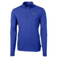 thumbnail image 2 of Men's Cutter & Buck Royal Florida Gators Big & Tall Virtue Eco Pique Recycled Quarter-Zip Pullover Top, 2 of 3
