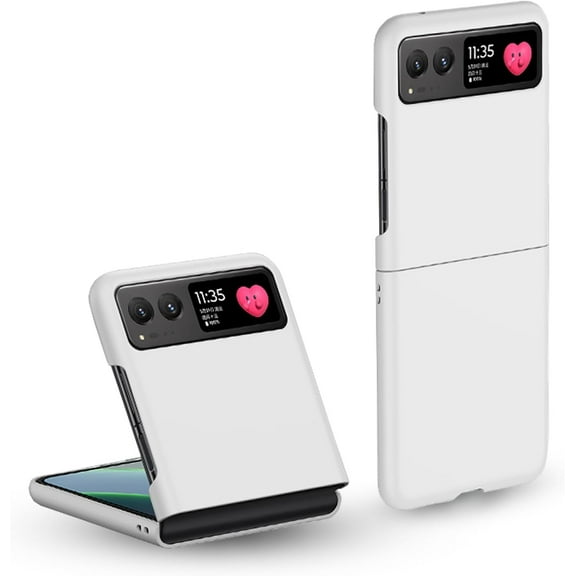 Case for Motorola Razr (2023), Moto Razr 2023 Slim Phone Case [Anti-Drop] [Anti-Scratch] Ultra Thin Hard PC Back Shockproof Protector Cover for Motorola Razr 2023 (White)
