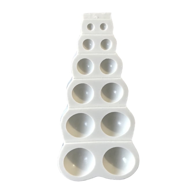 Bewildely Molde de silicona para pasteles de 16 cavidades, bandeja para hornear de media bola, molde de Chocolate resistente al calor DIY para azúcar de Herramientas y accesorios para hornear Bewildely HA001505-00