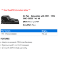 thumbnail image 2 of Pan - Compatible with 1991 - 1996 GMC G3500 7.4L V8 1992 1993 1994 1995, 2 of 2