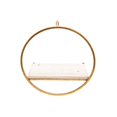 thumbnail image 3 of S/3 METAL & WOOD WALL SHELVES, GOLD/WHITE, 3 of 4
