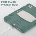 thumbnail image 4 of Dteck Case for iPad  Air 11 inch 2025/2024,Heavy Duty Silicone Case 3-Layer Protection Built-in Pencil Holder Shockproof Kickstand Cover for iPad  Air 11-in. M3/M2,Emeraldgreen, 4 of 5