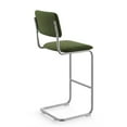 thumbnail image 2 of Pemberley Row Velvet Forest Bar Stool Strong Metal S-Frame 19"W x 19.5"D x 47"H Unassembled, 2 of 5