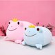 thumbnail image 2 of Almohada de peluche de peluche con forma de corona de rana suave para niños, 2 of 5