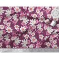 thumbnail image 2 of Soimoi Cotton Poplin Fabric Cosmos Floral Printed Fabric 1 Yard 56 Inch Wide, 2 of 3