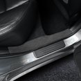 thumbnail image 4 of Car Door Sill Cover with Suede for 2010-2014 Infiniti G25 G37 Car Interior Accessories, Black, 4 of 8