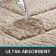 thumbnail image 3 of 50 x 80 cm, beige, alfombrilla de baño antideslizante, alfombrilla de baño de microfibra esponjosa, absorbente de agua, lavable a máquina, alfombrilla de ducha extra gruesa para baño, 3 of 5