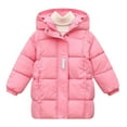 thumbnail image 4 of KAUOD Girls Zip up Hooded Down Jackets Thick Warm Winter Windproof Outwear Puffer Coats Quilted Lightweight Padded Outwear, 4 of 5