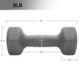 thumbnail image 4 of Neoprene Hex DumbbellExercise Fitness Dumbbells Set for Home Gym Equipment Workouts Strength Training, Set of 2, 4 of 5