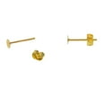 thumbnail image 4 of 100 Pares de Pendientes de Hierro, Pendientes de Poste, Hallazgo para La Fabricación de Pendientes de Joyería , Dorado perfecl Pendientes postes y respaldos, 4 of 8