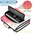 thumbnail image 6 of Zipper Binder with Shoulder Strap 2 inch 3 Ring Waterproof File Folder Organizer Bag 500 Sheet Abstract Rose Watercolor Pattern, 6 of 8