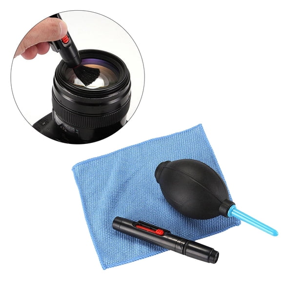 Kit de limpieza profesion para cámara, paño de limpieza reutilizable con soplador de aire para DSLR, prolonga la útil del equipo
