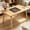 23.6"l Square Natural, variant on Coffee Table, 31.5“ Low Coffee Tables with Solid Wood Legs, Floor Table Desk for Sitting on The Floor, Easy Assembly Small Japanese Coffee Table for Living Room, Apartment, Office (Large Tri Black)