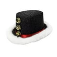 thumbnail image 2 of yuksok Christmas Top Hat Decor Headgear for Festive Fancy Dress Stage Performance Party black, 2 of 8
