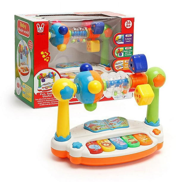 Educación de la primera infancia para aprender juguetes de piano, música ligera, bebé golpeando el piano, juguetes para bebés Rojo Verde Cocina, Decoración y Otros